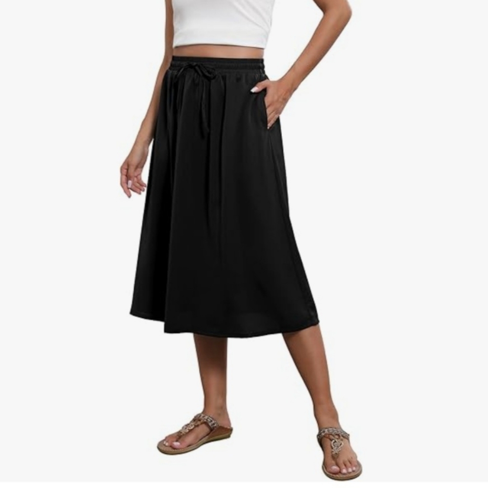 Black Midi Skirt
